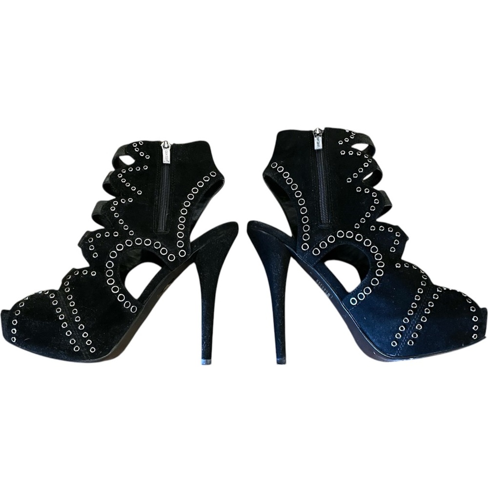 Colin Stuart Strappy Embellished Platform High Heel Shoes 8.5B